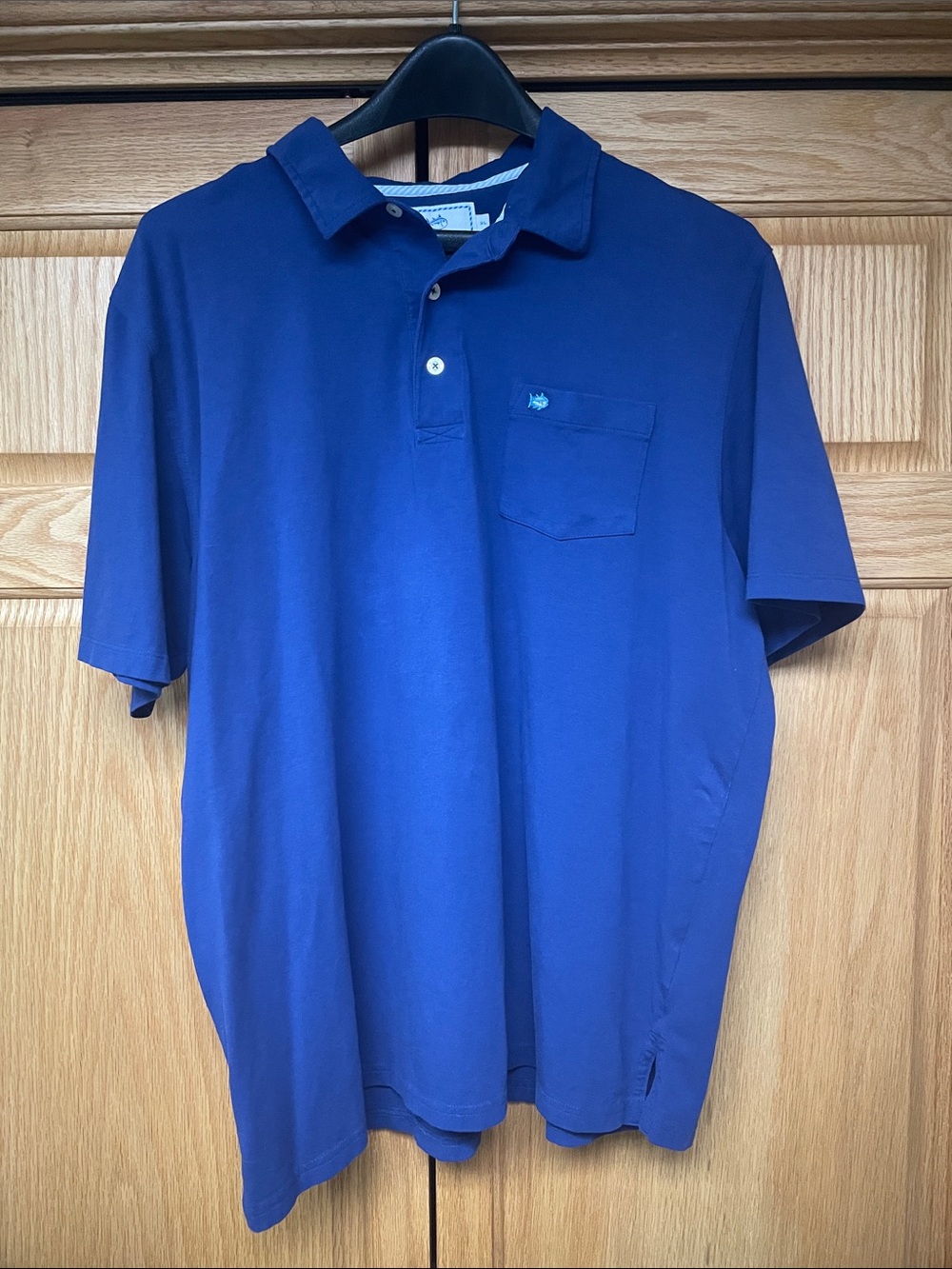 Southern Tide Men's Navy Blue Polo with Chest Pocket